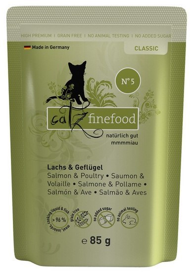 Catz Finefood Classic Łosoś i drób (N.05) saszetka 85g