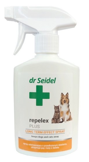 Dr Seidel Repelex Plus - Płyn utrzymujący psy i koty z daleka - spray 300ml