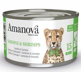 Amanova Cat Sardine & Shrimps - sardynki i krewetki w galaretce puszka 70g [15]