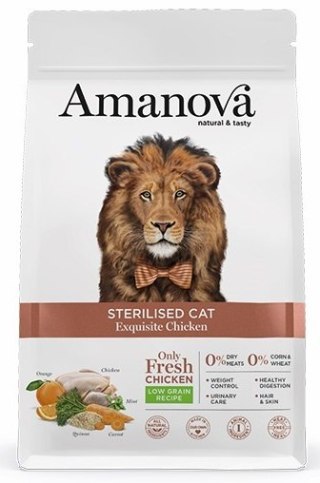 Amanova Cat Sterilised Exquisite Chicken - kurczak 6kg