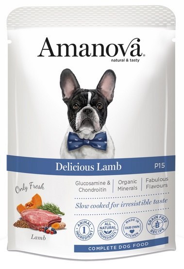 Amanova Dog Adult Delicious Lamb - jagnięcina saszetka 300g [P15]