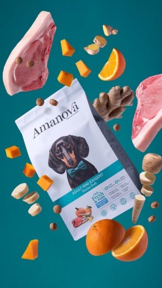 Amanova Dog Adult Mini Exigent Iberian Pork - wieprzowina 7kg