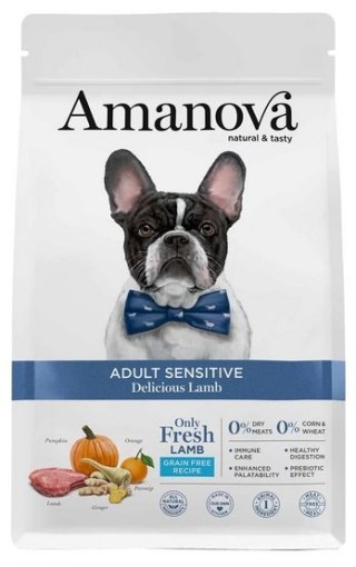Amanova Dog Adult Sensitive Delicious Lamb - jagnięcina 10kg