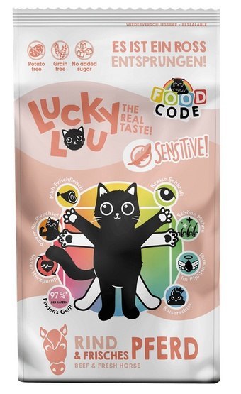 Lucky Lou Food Code Sensitive Wołowina & Konina 1,7kg