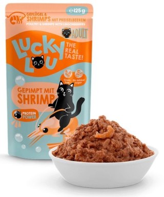Lucky Lou Lifestage Adult Drób i krewetki saszetka 125g