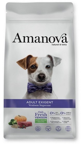 Amanova Dog Adult Exigent Venison - dziczyzna 2kg