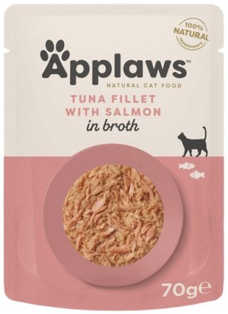 Applaws saszetka dla kota Tuńczyk z Łososiem w rosole 70g
