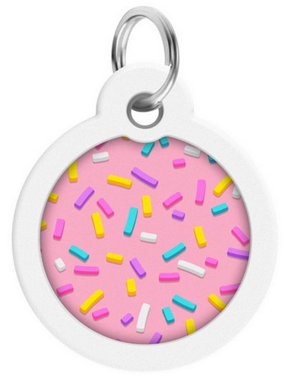 Collar WauDog Smart ID Zawieszka z QR-paszportem okrągła 3cm marshmellow