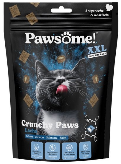 Pawsome Crunchy Paws Łosoś 150g