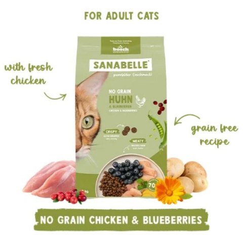 Sanabelle Adult No Grain Huhn - bezzbożowa z kurczakiem 400g