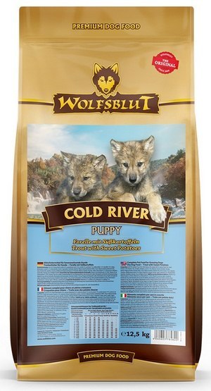 Wolfsblut Dog Cold River Puppy - pstrąg i bataty 12,5kg