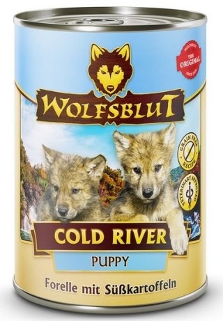 Wolfsblut Dog Puppy Cold River - pstrąg i bataty puszka 395g