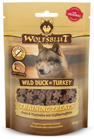 Wolfsblut Dog Training Treats Wild Duck & Turkey 70g