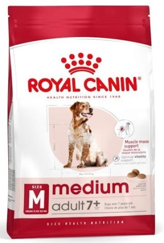 Royal Canin Medium Adult 7+ karma sucha dla psów dorosłych, ras średnich 15kg