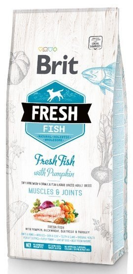 Brit Fresh Dog Adult Large Fish & Pumpkin 2,5kg [termin ważności: 28.02.2026]