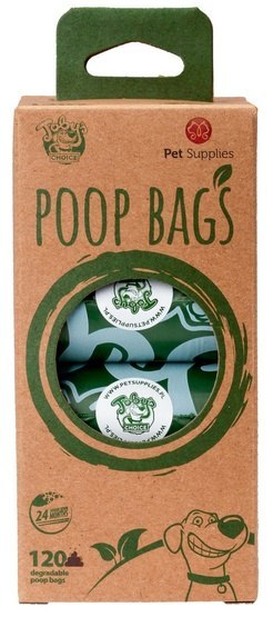 Toby's Choice Ekologiczne (degradowalne) bezzapachowe worki na odchody 120szt