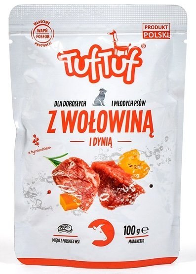 TUF TUF Wołowina z dynią dla psa saszetka 100g